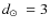 $\mbox{$d_\odot$ }=3$
