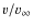 $v/v_\infty$