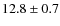 $12.8\pm0.7$
