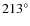$213^\circ$