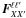 $\vec F_{X X'}^{\ell \ell '}$