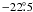 $-22\fdg 5$