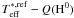 $T_{\rm eff}^{\rm *,ref} - Q({\rm H}^0)$