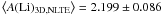 $\rm\left\langle{{\it A}(Li)_{3D,NLTE}}\right\rangle=2.199\pm0.086$