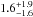 $1.6^{+1.9}_{-1.6}$