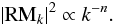 \appendix \setcounter{section}{1} \begin{equation} |{\rm RM}_k|^2\propto k^{-n}. \label{bpower} \end{equation}