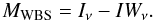 \begin{equation} M_{\rm{WBS}} = I_{\nu} - IW_{\nu}. \end{equation}
