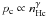 $p_{\rm c} \propto n_{\rm Hc}^{\gamma}$