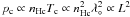 $p_{\rm c} \propto n_{\rm Hc} T_{\rm c} \propto n_{\rm Hc}^2 \lambda_\circ^2 \propto L^2$