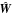$\hat{\mat W}$