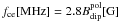 $f_{\rm ce} [{\rm MHz}] = 2.8 B_{\rm dip}^{\rm pol} [{\rm G}]$