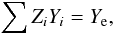 \begin{equation} \label{eq:charg_cons} \sum Z_i Y_i = Y_{\rm e}, \end{equation}