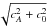 $\sqrt{c_A^2 + c_0^2}$