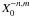 \appendix \setcounter{section}{1} $X_0^{-n,m}$