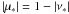 \appendix \setcounter{section}{2} $\abs{\tmu}=1-\abs{\tnu}$