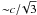 ${\sim}c/\!\sqrt{3}$