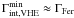 $\Gamma_{\rm int,VHE}^{\rm min} \approx \Gamma_{\rm Fer}$