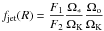 \appendix \setcounter{section}{1} $f_{\rm jet}(R)= \displaystyle\frac{F_1}{F_2} \frac{\Omega_*}{\Omega_{\rm K}} \frac{\Omega_{\rm o}}{\Omega_{\rm K}}$