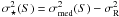 $\sigma^2_\star(S) = \sigma_{\rm med}^2(S) - \sigma_{\rm R}^2$