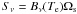 \begin{equation} S_\nu = B_\nu(T_{\rm e}) \Omega_{\rm s} \end{equation}