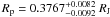 $R_{\rm p}=0.3767^{+0.0082}_{-0.0092}~R_{\rm J}$