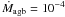 ${\dot{M}_{\rm agb} = 10^{-4}}$
