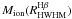 $M_{\rm ion}(R_{\rm HWHM}^{\rm H\beta})$