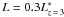 $L=0.3L^{*}_{z\,=\,3}$