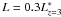 $L=0.3L^{*}_{z=3}$