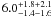 $6.0^{+1.8+2.1}_{-1.4-1.6}$