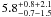 $5.8^{+0.8+2.1}_{-0.7-1.5}$
