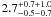 $2.7^{+0.7+1.0}_{-0.5-0.7}$