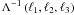 $\Lambda^{-1} \br{\ell_1,\ell_2,\ell_3}$
