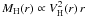 $M_{\rm H}(r)\propto V^2_{\rm H}(r)\, r$