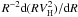 \appendix \setcounter{section}{1} $R^{-2}{\rm d}(RV_{\rm H}^2)/{\rm d}R$
