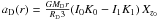 $a_{\rm D}(r)= \frac{GM_{\rm D}r}{R_{\rm D}3}(I_0 K_0 - I_1 K_1)\, X_{z_0}$