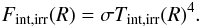 \appendix \setcounter{section}{1} \begin{equation} F_\mathrm{int,irr}(R)=\sigma T_\mathrm{int,irr}(R)^{4}. \end{equation}