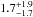 $1.7^{+1.9}_{-1.7}$