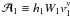 ${\cal A}_1 \equiv h_1 W_1 v^y_1$