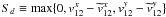 $S_d \equiv {\rm {max}}\{0,v^x_{12} - \widetilde{v}^x_{12}, v^y_{12} - \widetilde{v}^y_{12}\}$