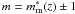 $m=m_{\rm m}^*(z)\pm1$