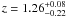 $z=1.26^{+0.08}_{-0.22}$