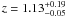 $z=1.13^{+0.19}_{-0.05}$