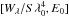 $[W_{\lambda}/S\lambda_0^4,E_0]$