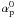 $\alpha_{\rm p}^{0}$