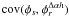 $\mathrm{cov}(\phi_s, \phi_r^{\Delta\alpha{h}})$
