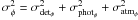 \appendix \setcounter{section}{1} $\sigma^2_{\phi} = \sigma^2_{\rm det_{\phi}} + \sigma^2_{{\rm phot}_{\phi}} + \sigma^2_{{\rm atm}_{\phi}}$