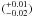 $(^{+0.01}_{-0.02})$