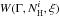 $W(\Gamma,N^i_{\rm H},\xi)$