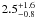 $2.5^{+1.6}_{-0.8}$